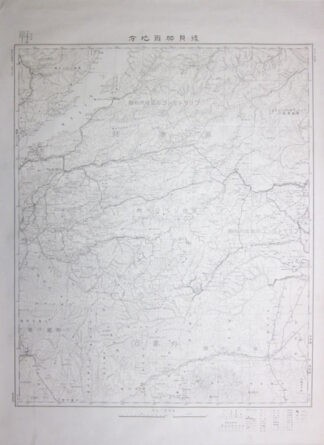 後貝加爾地方 百万分一輿地図